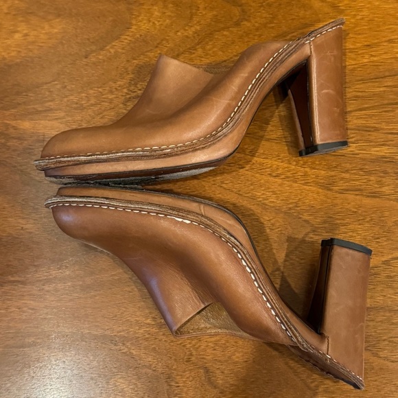 Donald J. Pliner Tan Leather Mules - Picture 6 of 10